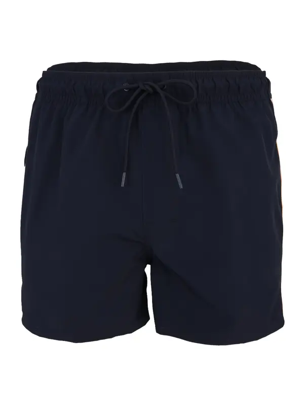 Calvin Klein Swimwear Calvin Klein Swimwear Kupaće hlače 'Drawstring'  tamno plava / svijetlosiva / marelica
