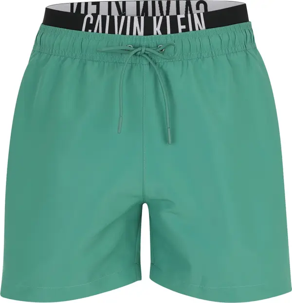 Calvin Klein Swimwear Calvin Klein Swimwear Kupaće hlače 'Intense Power'  smaragdno zelena / crna / bijela