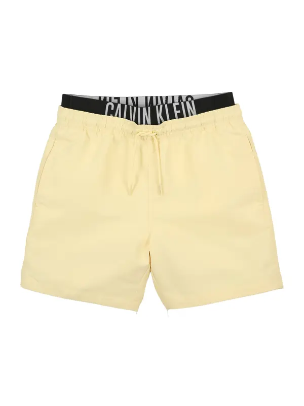 Calvin Klein Swimwear Calvin Klein Swimwear Kupaće hlače 'Intense Power'  žuta / crna / bijela