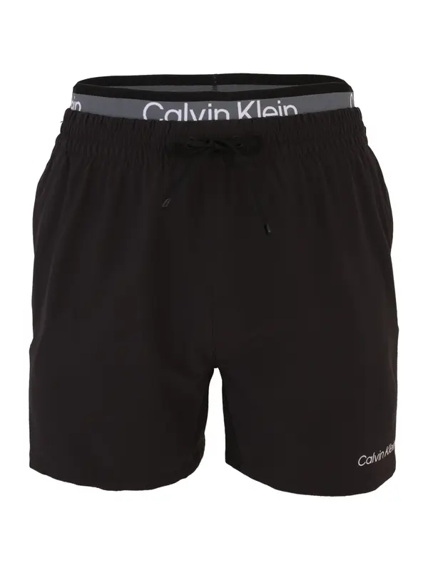 Calvin Klein Swimwear Calvin Klein Swimwear Kupaće hlače  siva / crna / bijela