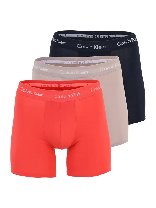 Calvin Klein Underwear Calvin Klein Underwear Bokserice  cappuccino / svijetlocrvena / crna