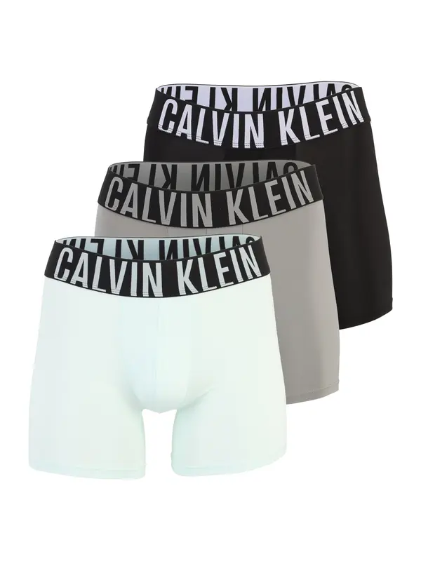 Calvin Klein Underwear Calvin Klein Underwear Bokserice 'Intense Power'  tamo siva / menta / crna