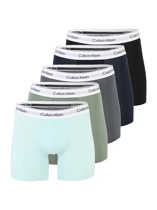 Calvin Klein Underwear Calvin Klein Underwear Bokserice  mornarsko plava / akvamarin / bazalt siva / svijetlozelena / crna