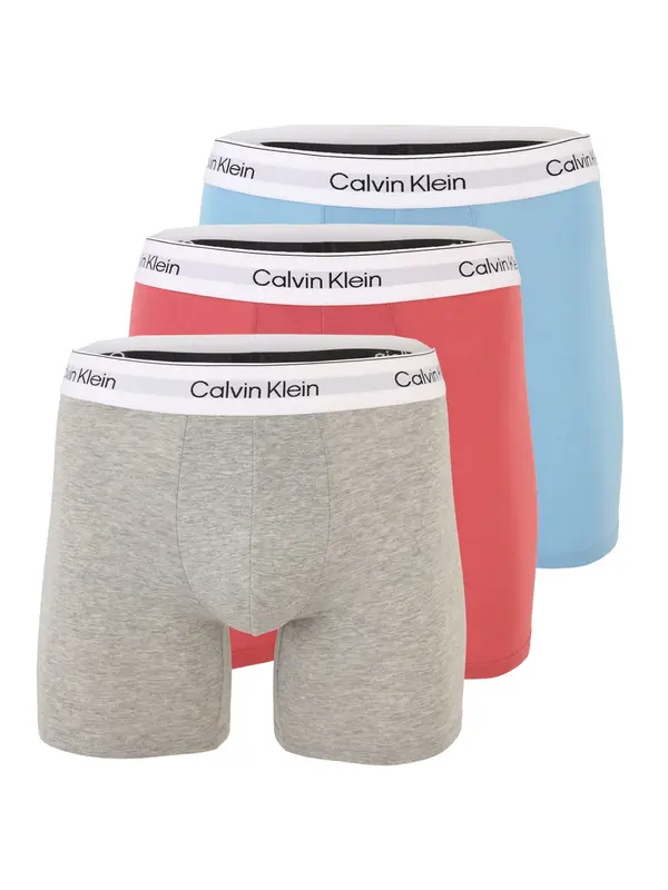 Calvin Klein Underwear Calvin Klein Underwear Bokserice  svijetloplava / siva melange / roza