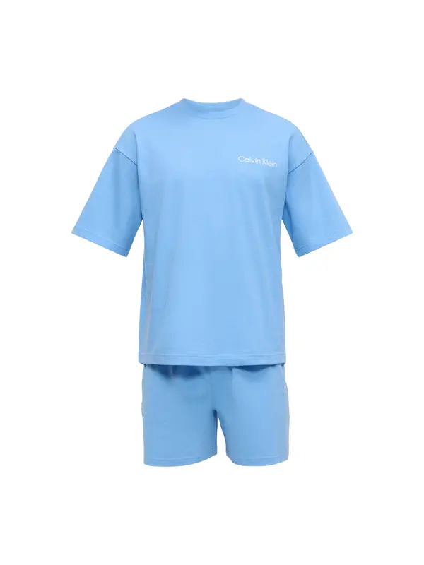 Calvin Klein Underwear Calvin Klein Underwear Kratka pidžama  nebesko plava
