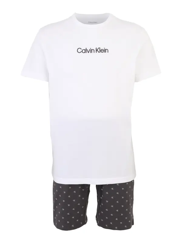Calvin Klein Underwear Calvin Klein Underwear Kratka pidžama  tamo siva / bijela