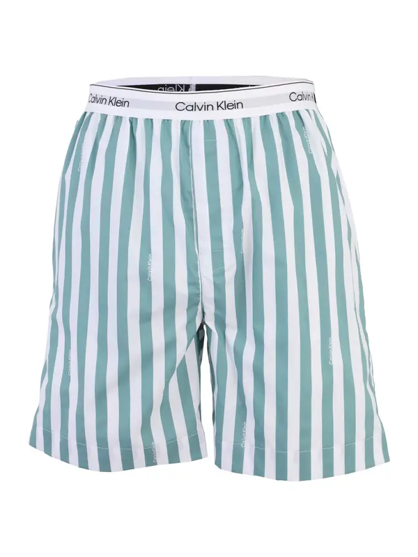Calvin Klein Underwear Calvin Klein Underwear Pidžama hlače  cijan plava / bijela