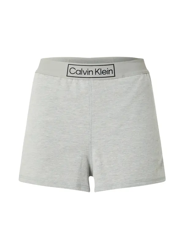 Calvin Klein Underwear Calvin Klein Underwear Pidžama hlače 'Heritage'  svijetlosiva / crna
