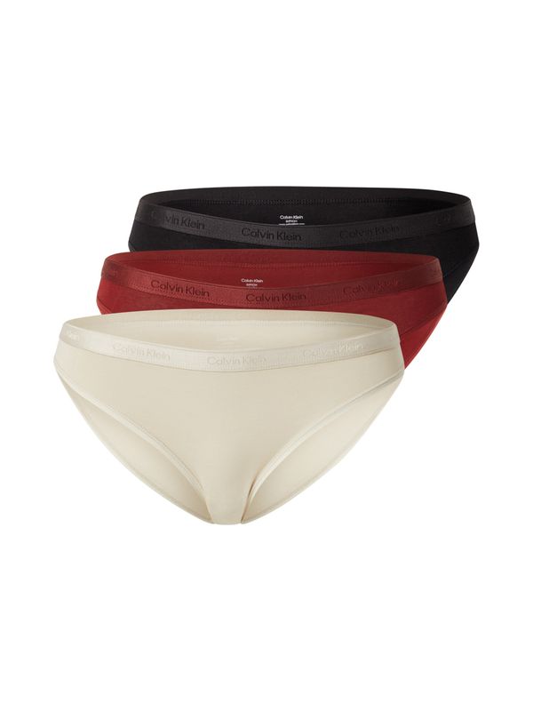Calvin Klein Underwear Calvin Klein Underwear Slip  ecru/prljavo bijela / rubin crvena / crna