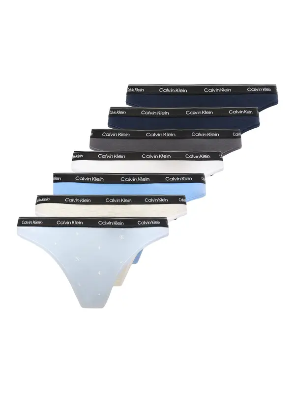 Calvin Klein Underwear Calvin Klein Underwear Tanga gaćice  boja pijeska / svijetloplava / tamo siva / bijela