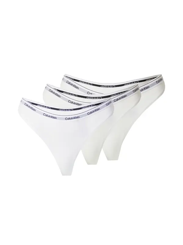 Calvin Klein Underwear Calvin Klein Underwear Tanga gaćice  crna / bijela / bijela