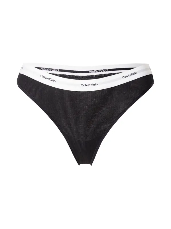 Calvin Klein Underwear Calvin Klein Underwear Tanga gaćice  crna / bijela