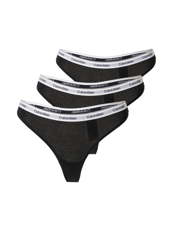 Calvin Klein Underwear Calvin Klein Underwear Tanga gaćice  crna / bijela
