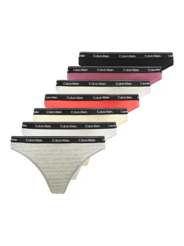 Calvin Klein Underwear Calvin Klein Underwear Tanga gaćice  ecru/prljavo bijela / svijetlocrvena / crna / bijela