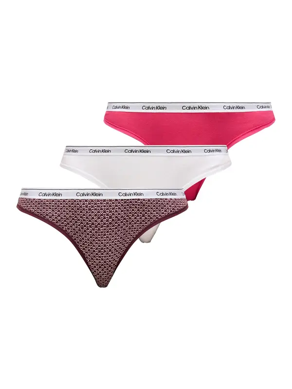 Calvin Klein Underwear Calvin Klein Underwear Tanga gaćice  fuksija / trešnja crvena / crna / bijela