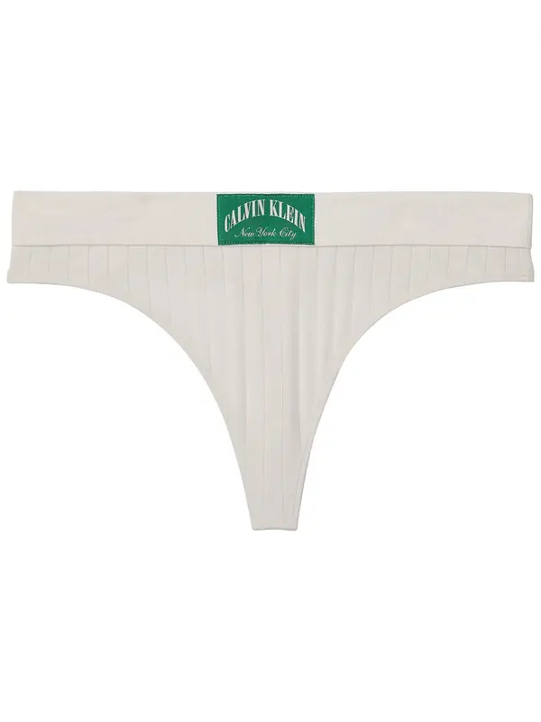 Calvin Klein Underwear Calvin Klein Underwear Tanga gaćice 'Heritage Classic'  zelena / prljavo bijela
