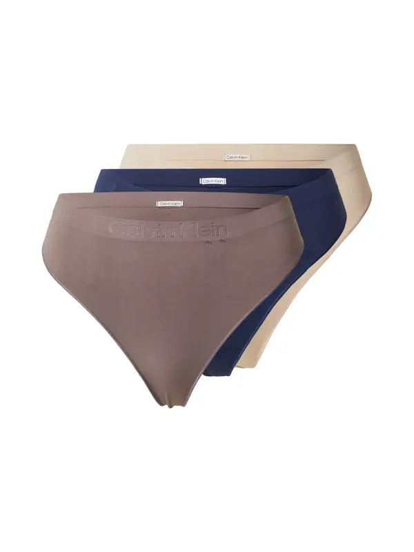 Calvin Klein Underwear Calvin Klein Underwear Tanga gaćice  mornarsko plava / čokolada / taupe siva