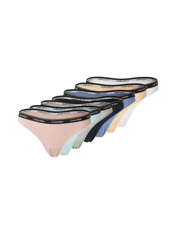 Calvin Klein Underwear Calvin Klein Underwear Tanga gaćice  morsko plava / kraljevsko plava / svijetloplava / siva melange / svijetlonarančasta / prljavo roza / bijela