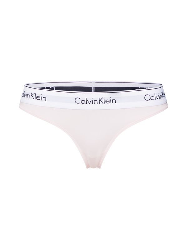 Calvin Klein Underwear Calvin Klein Underwear Tanga gaćice 'Nymphs'  puder roza / crna / bijela