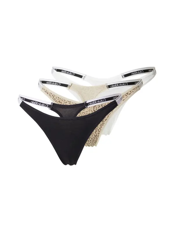 Calvin Klein Underwear Calvin Klein Underwear Tanga gaćice  pijesak / čokolada / crna / bijela
