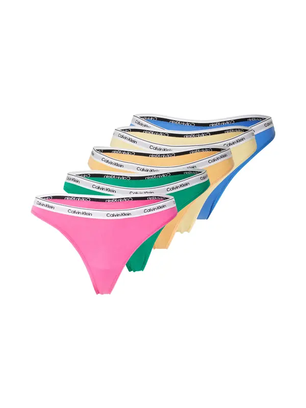 Calvin Klein Underwear Calvin Klein Underwear Tanga gaćice  plava / žuta / limeta / svijetlonarančasta / svijetloroza