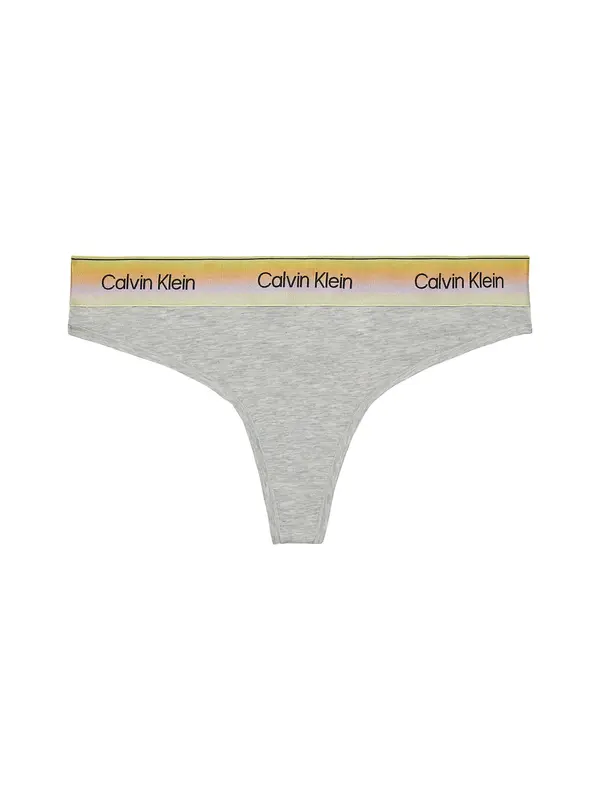 Calvin Klein Underwear Calvin Klein Underwear Tanga gaćice 'Pride'  svijetložuta / svijetlosiva / narančasta / crna