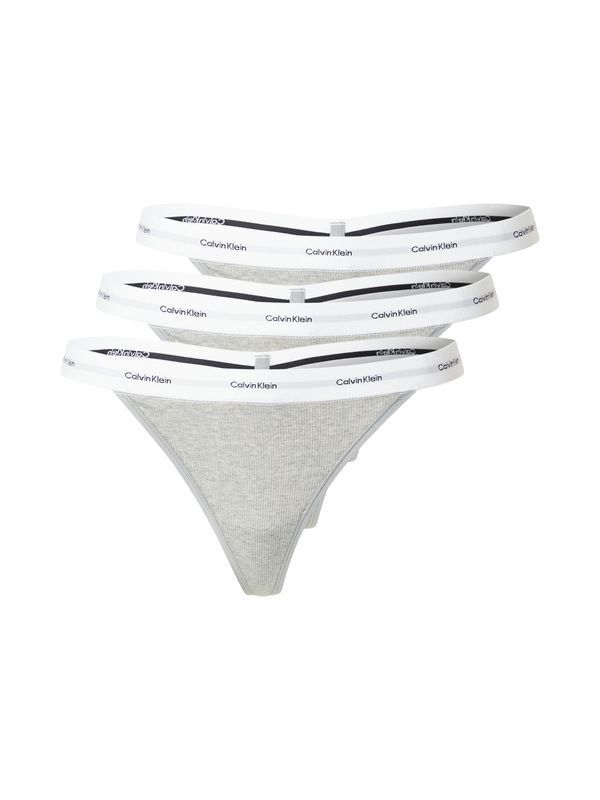 Calvin Klein Underwear Calvin Klein Underwear Tanga gaćice  siva / crna / prljavo bijela
