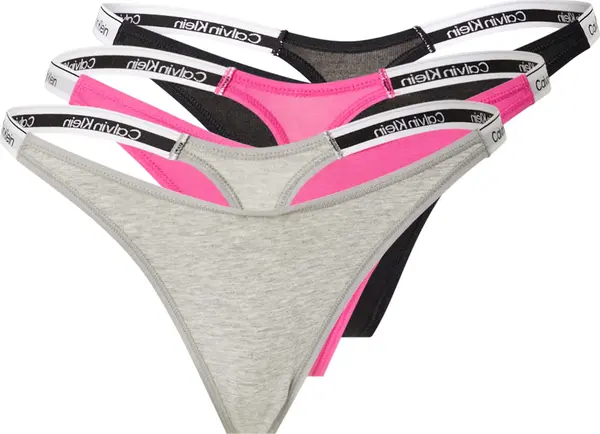 Calvin Klein Underwear Calvin Klein Underwear Tanga gaćice  siva melange / ljubičasta / crna