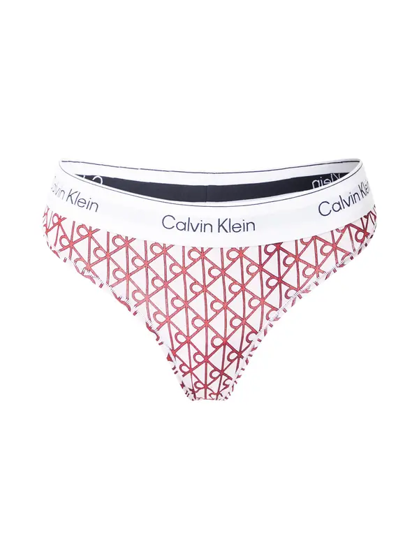 Calvin Klein Underwear Calvin Klein Underwear Tanga gaćice  svijetlosiva / bordo / bijela