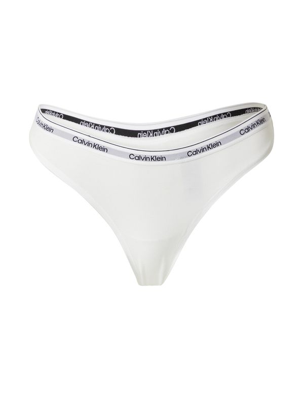 Calvin Klein Underwear Calvin Klein Underwear Tanga gaćice  svijetlosiva / crna / bijela