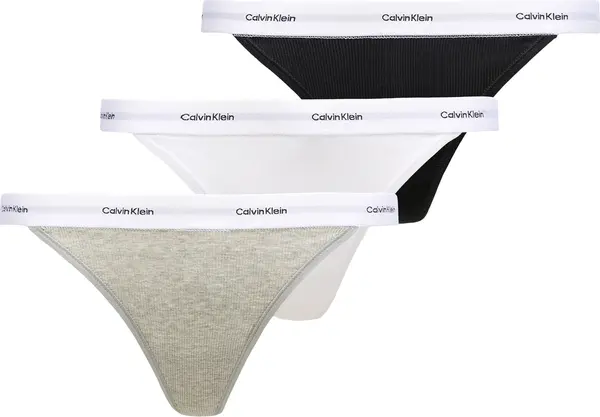 Calvin Klein Underwear Calvin Klein Underwear Tanga gaćice  svijetlosiva / crna / bijela