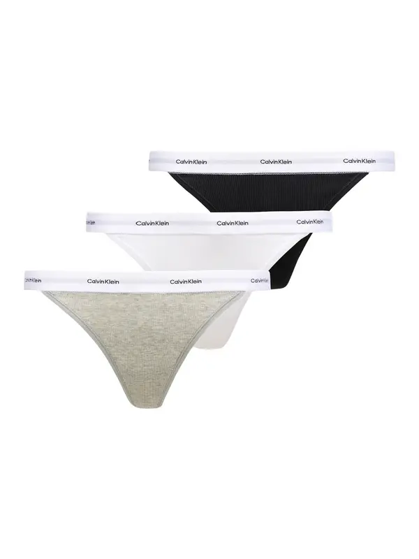 Calvin Klein Underwear Calvin Klein Underwear Tanga gaćice  svijetlosiva / crna / bijela