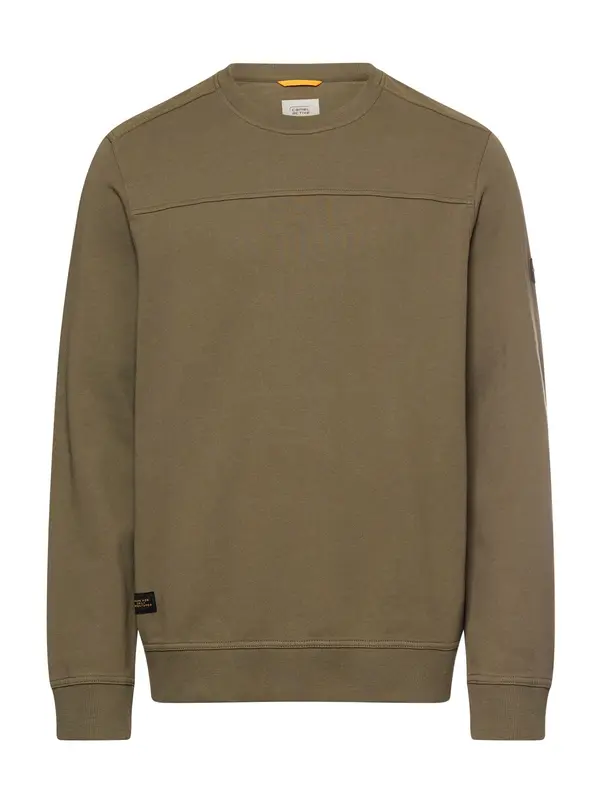 CAMEL ACTIVE CAMEL ACTIVE Sweater majica  bež / maslinasta