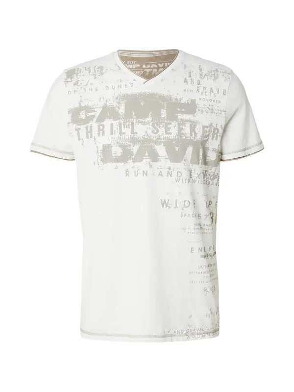 CAMP DAVID CAMP DAVID Majica 'Dune Crusher'  brokat / svijetlosmeđa