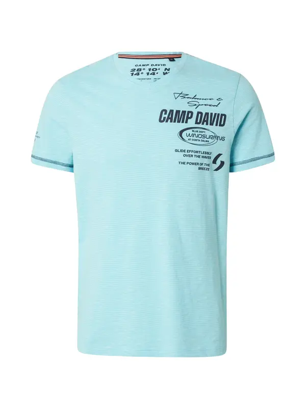 CAMP DAVID CAMP DAVID Majica  mornarsko plava / akvamarin