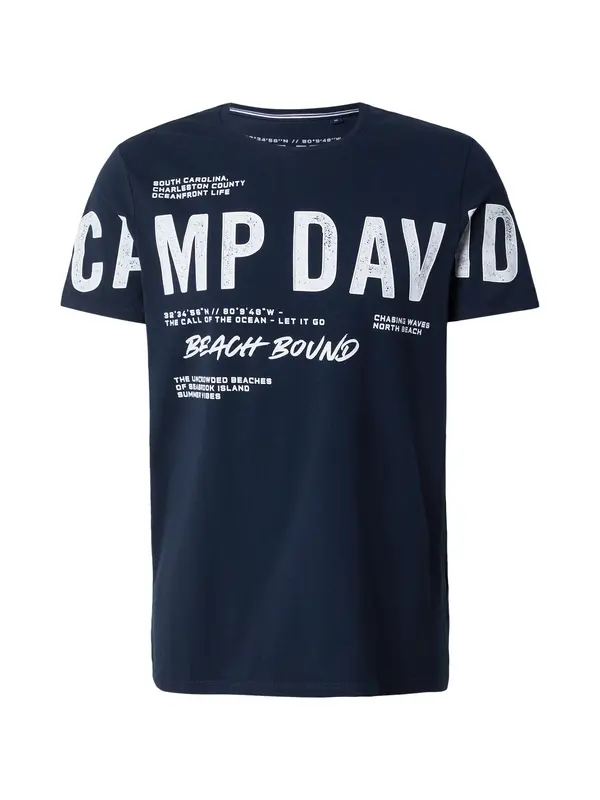 CAMP DAVID CAMP DAVID Majica  mornarsko plava / bijela