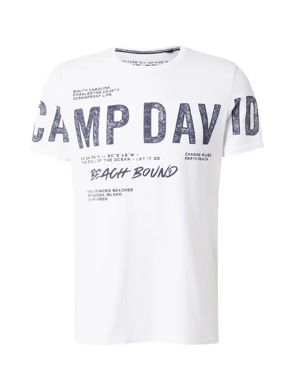 CAMP DAVID CAMP DAVID Majica  morsko plava / bijela