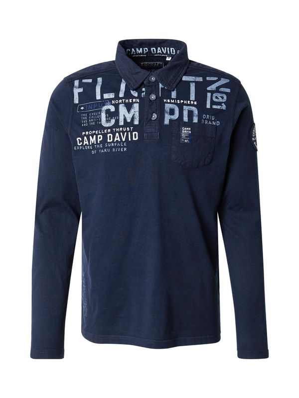 CAMP DAVID CAMP DAVID Majica  morsko plava / opal / bijela