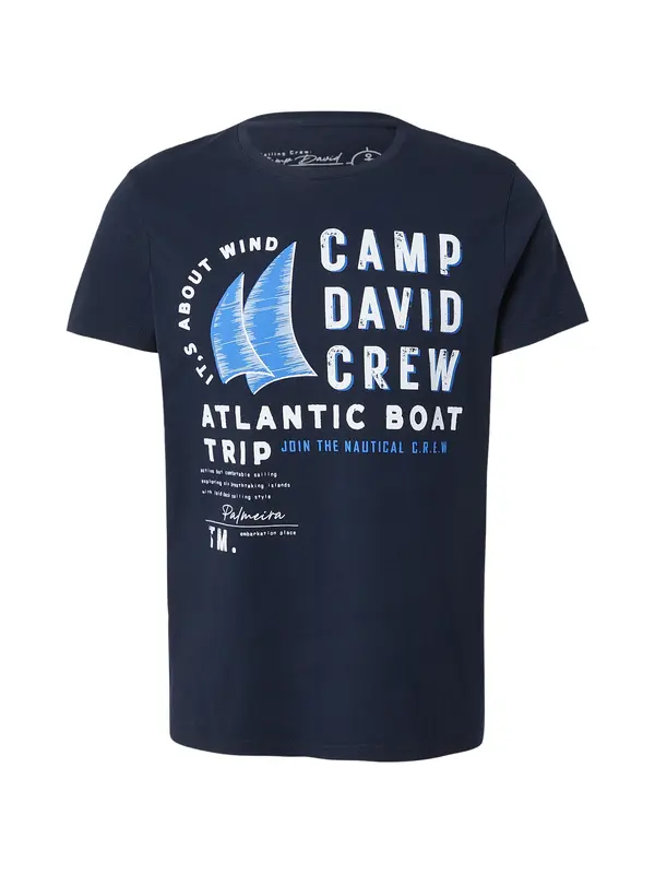 CAMP DAVID CAMP DAVID Majica  plava / noćno plava / bijela