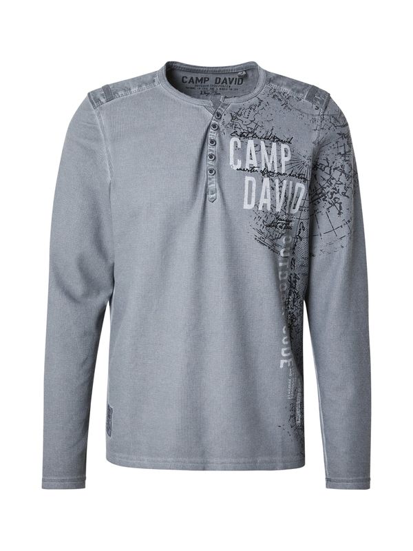 CAMP DAVID CAMP DAVID Majica  siva / crna / bijela