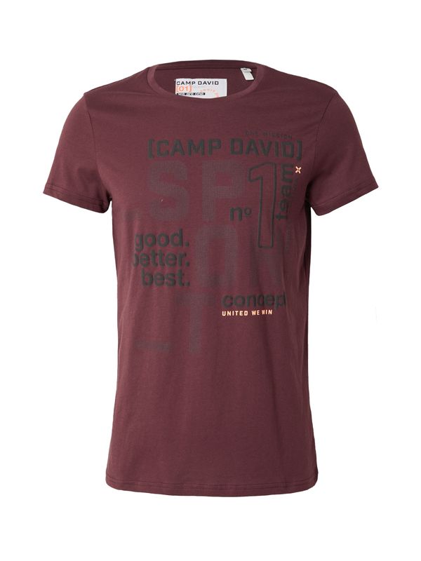CAMP DAVID CAMP DAVID Majica  siva / merlot / crna