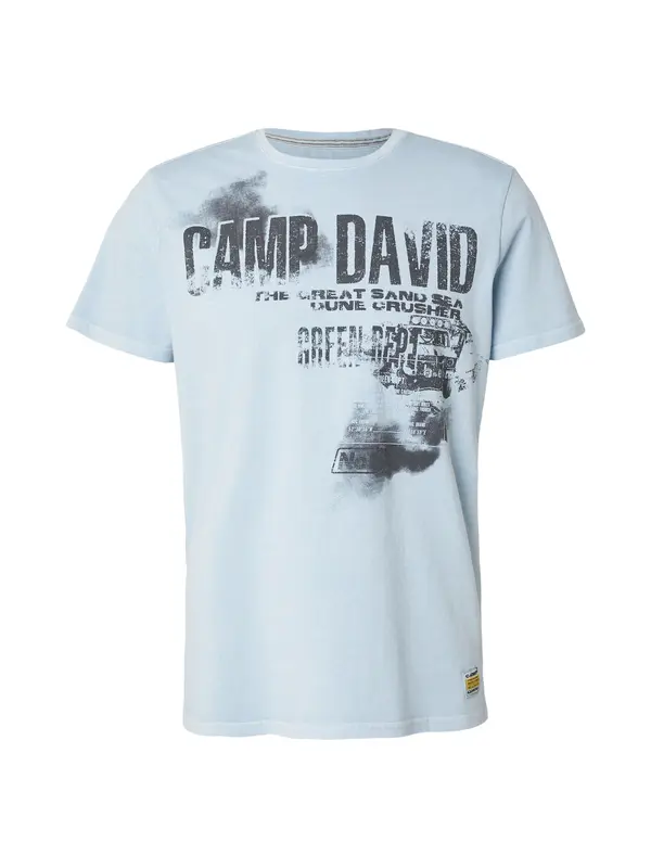 CAMP DAVID CAMP DAVID Majica  svijetloplava / kameno siva