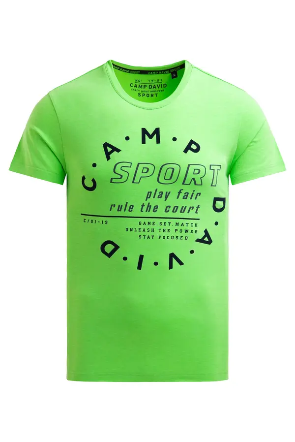 CAMP DAVID CAMP DAVID Majica  svijetlozelena / crna