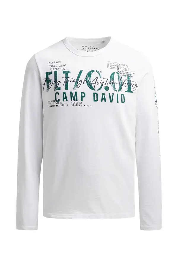 CAMP DAVID CAMP DAVID Majica  zelena / bijela