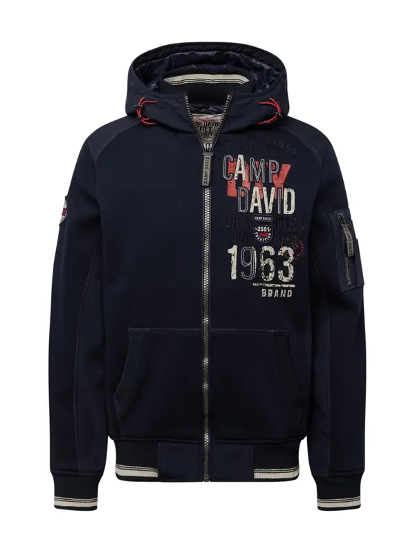 CAMP DAVID CAMP DAVID Prijelazna jakna 'The Craftsmen'  tamno plava / crvena / bijela