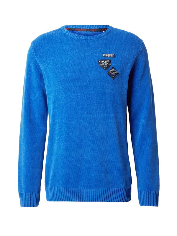 CAMP DAVID CAMP DAVID Pulover  kraljevsko plava / crna / bijela
