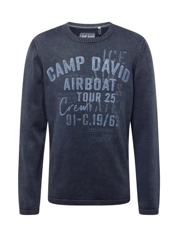 CAMP DAVID CAMP DAVID Pulover  plava / mornarsko plava
