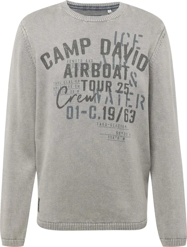 CAMP DAVID CAMP DAVID Pulover  plava / siva / crna