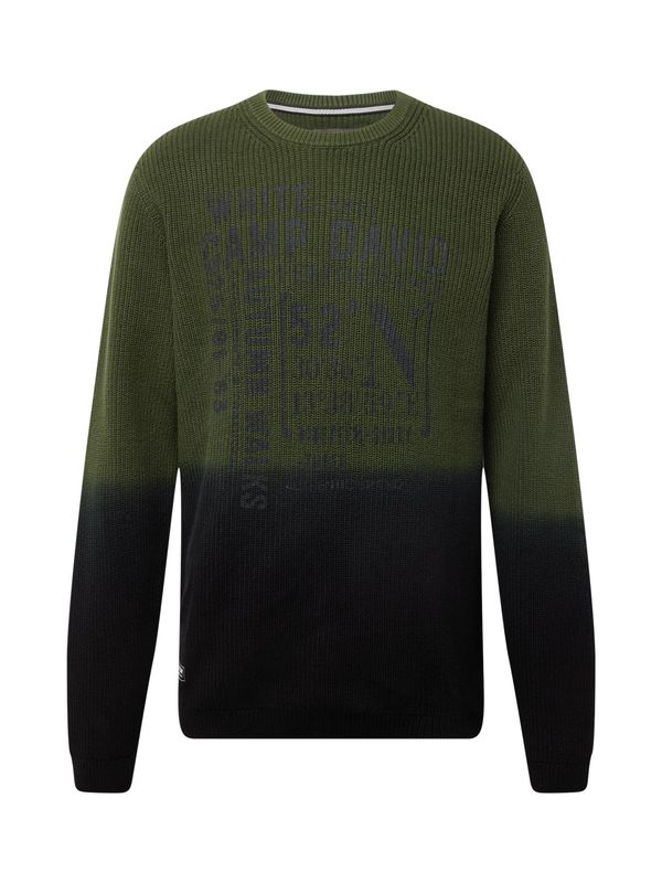 CAMP DAVID CAMP DAVID Pulover  tamo siva / kaki / crna