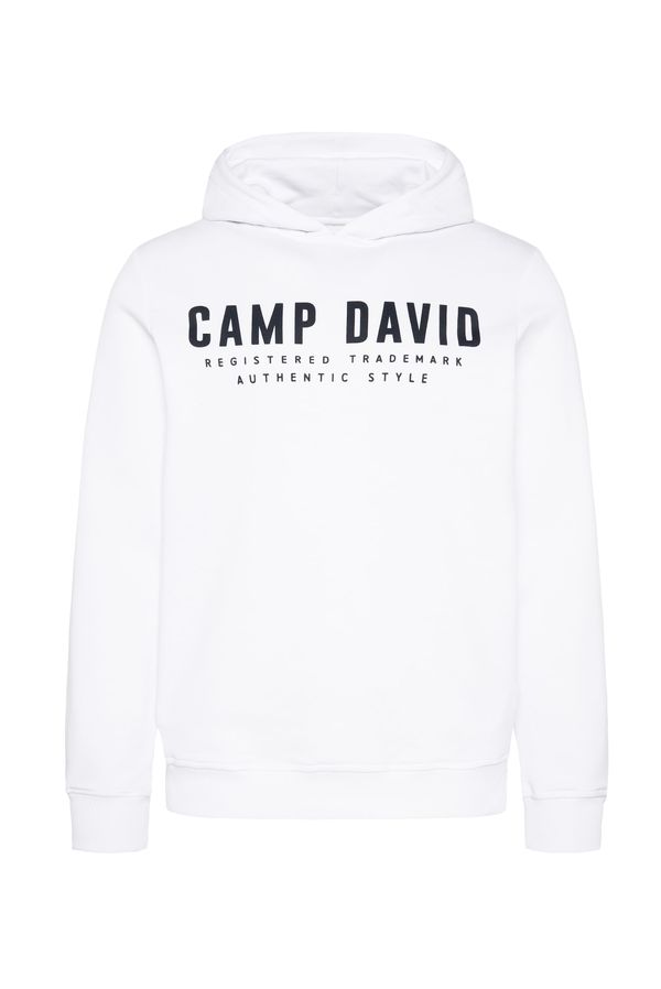 CAMP DAVID CAMP DAVID Sweater majica  crna / bijela